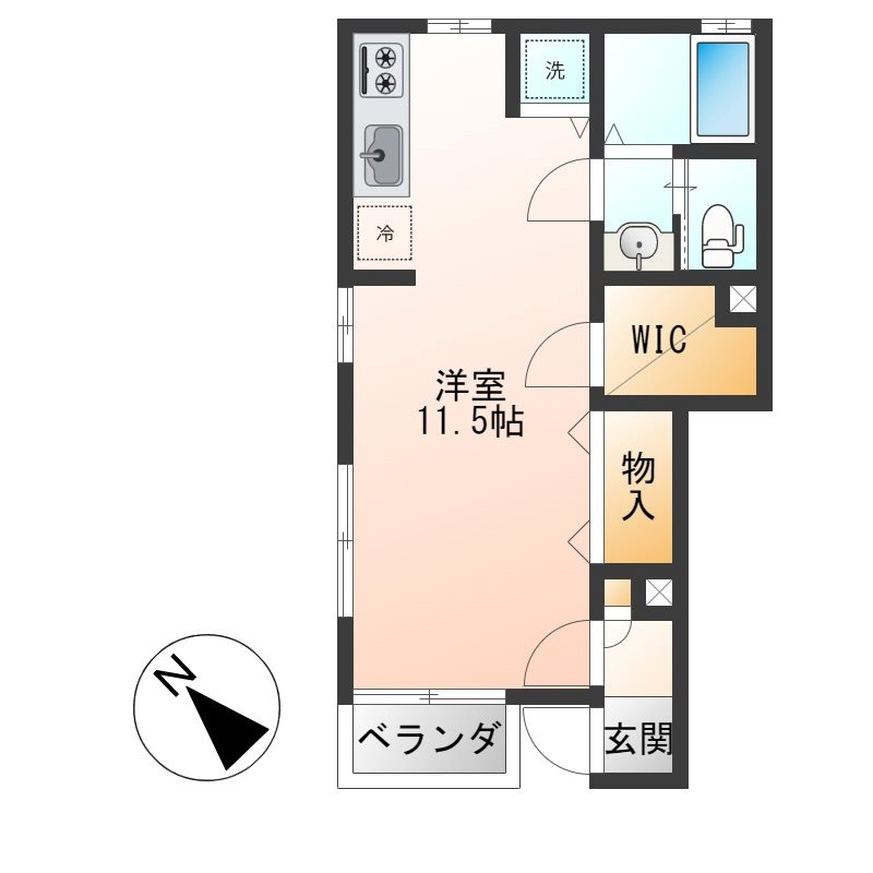 ハイツ　ハナ 間取り図