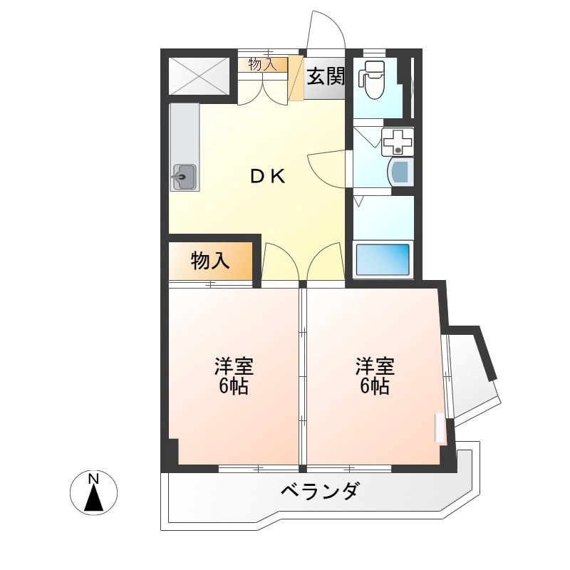 赤羽ハイツ１号棟 301号室 間取り