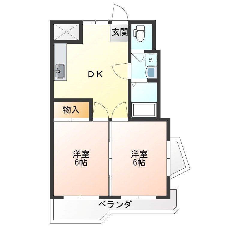 赤羽ハイツ１号棟 301号室 間取り