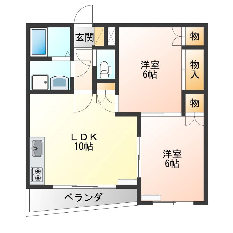 イステートハイツ中戸祭 間取り図