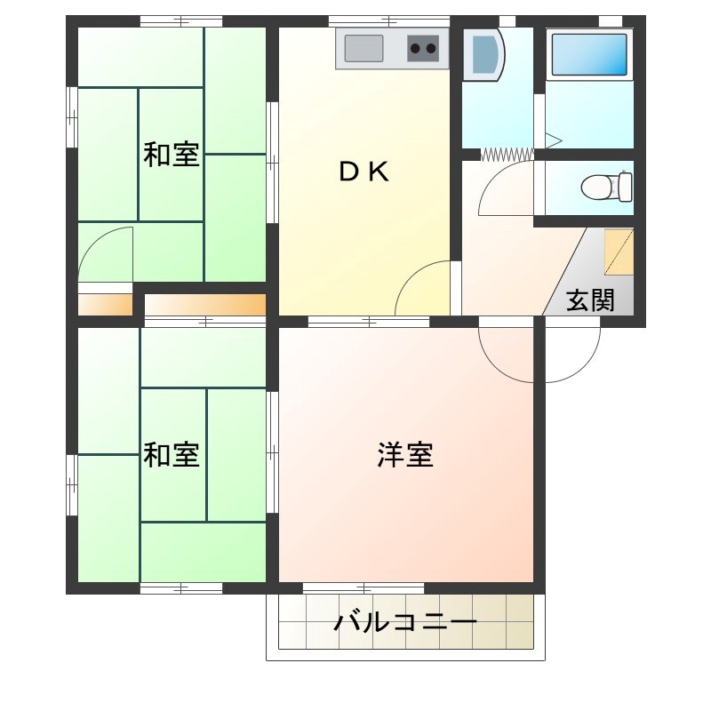 Prosper結城 101号室 間取り