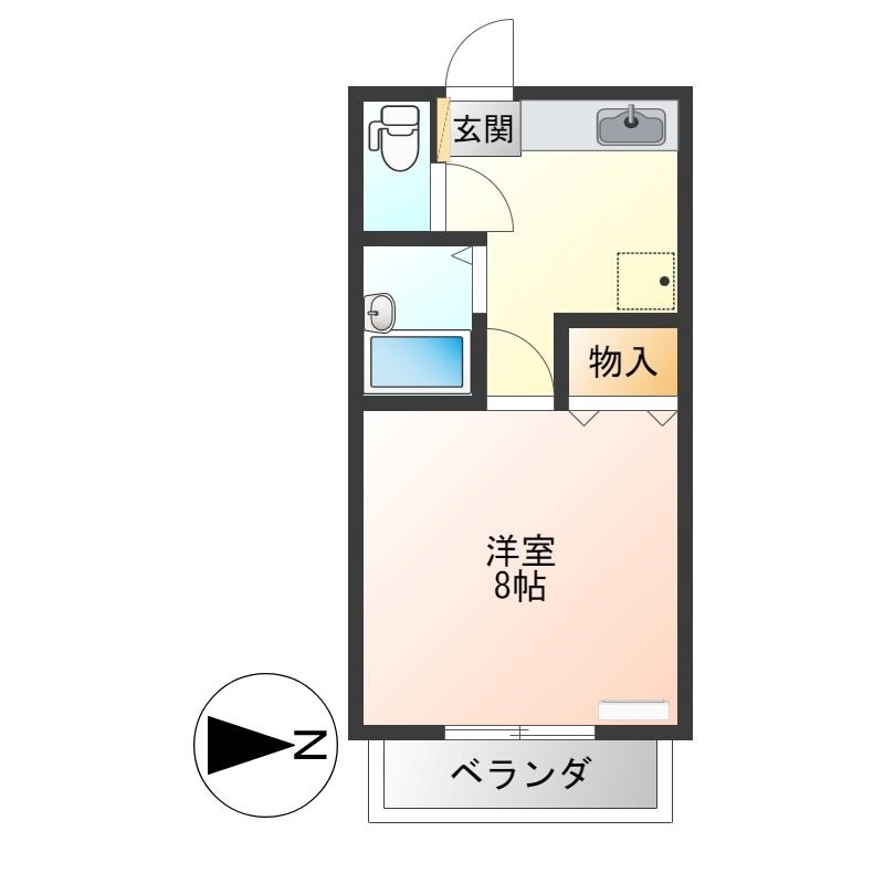 ハイツ越戸 間取り図