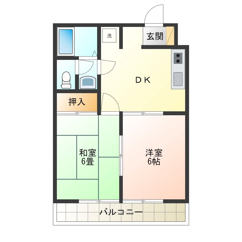 ニューメモハイツ 間取り図