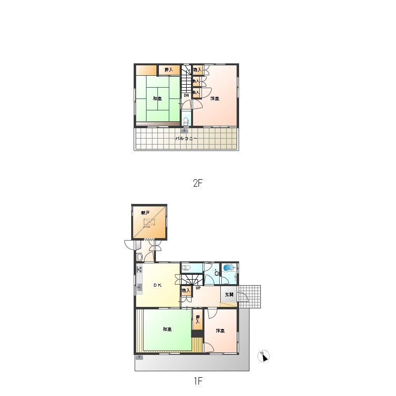 西大寛1丁目貸家 間取り