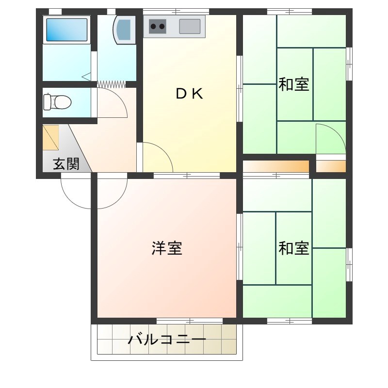 Prosper結城 102号室 間取り