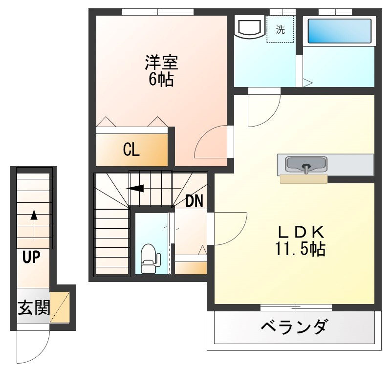RESIDENCE ALTA Ⅲ(レジデンスアルタ) 203号室 間取り