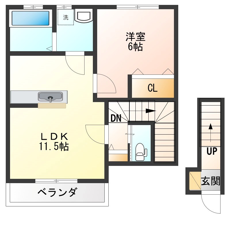 RESIDENCE ALTA Ⅲ(レジデンスアルタ) 203号室 間取り