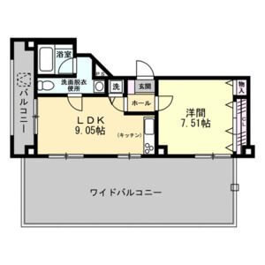 メルローズコート 702号室 間取り