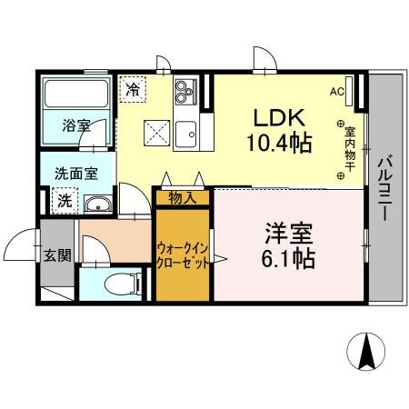 ルアナ 101号室 間取り