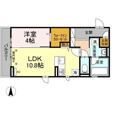 ルアナ 203号室 間取り