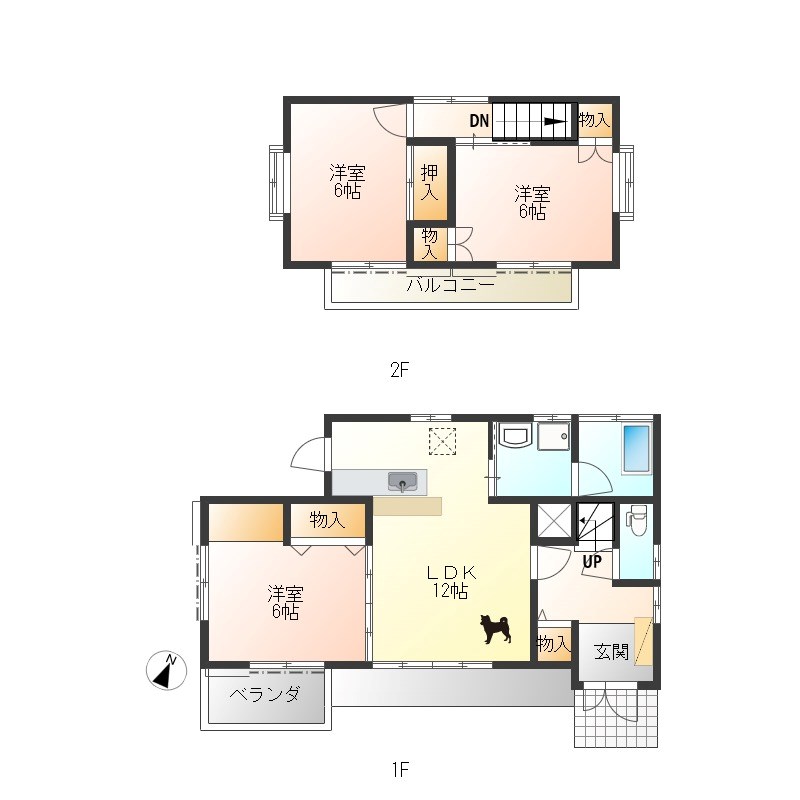 鹿沼市千渡戸建 間取り