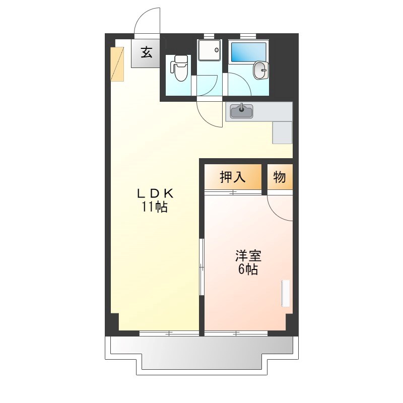 利久マンション 間取り図