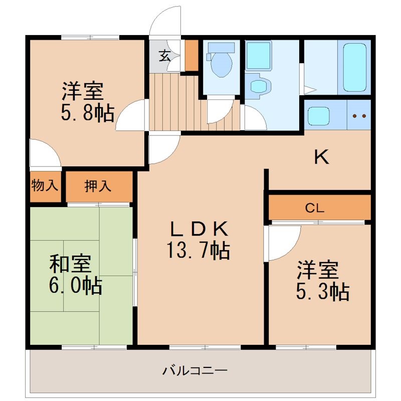 チェリーハイツ 間取り