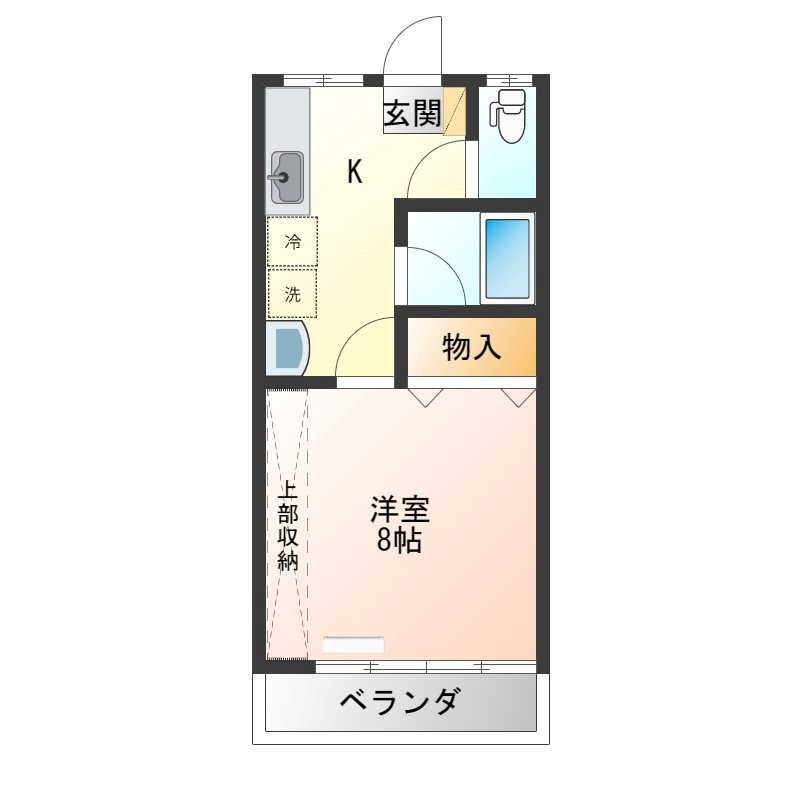 サンハイム 202号室 間取り
