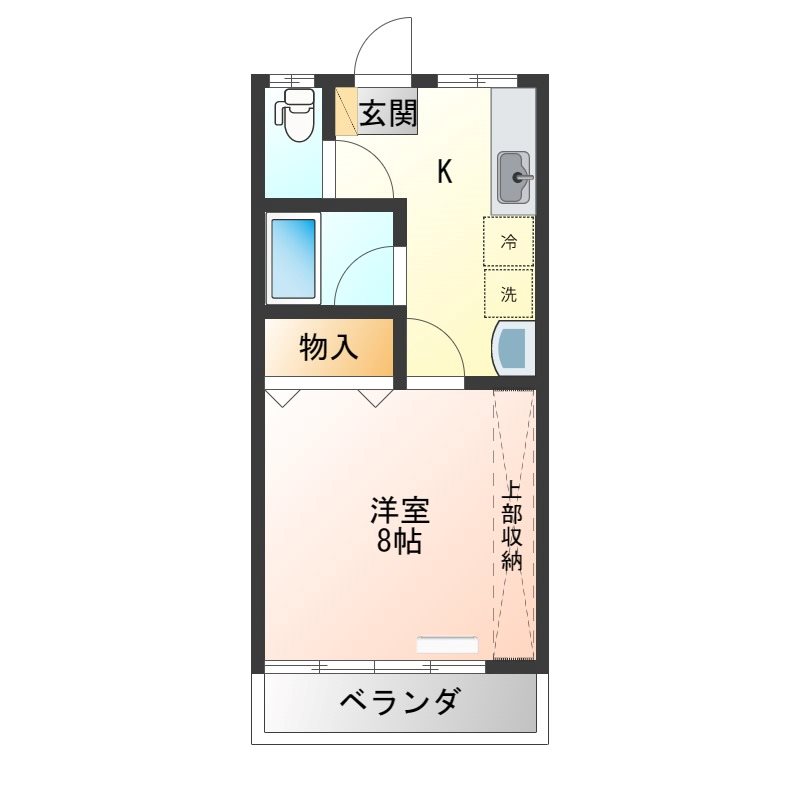 サンハイム 203号室 間取り