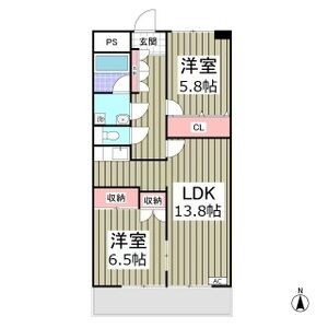 フローラ大塚壱番館  602号室 間取り