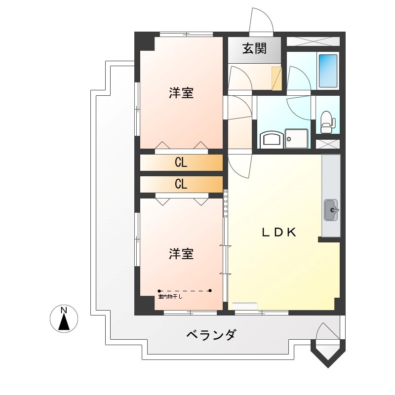 カーサ・エルドラード 106号室 間取り