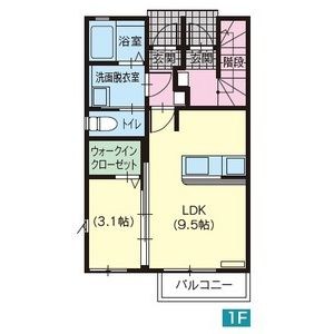 パルテール宮原 105号室 間取り