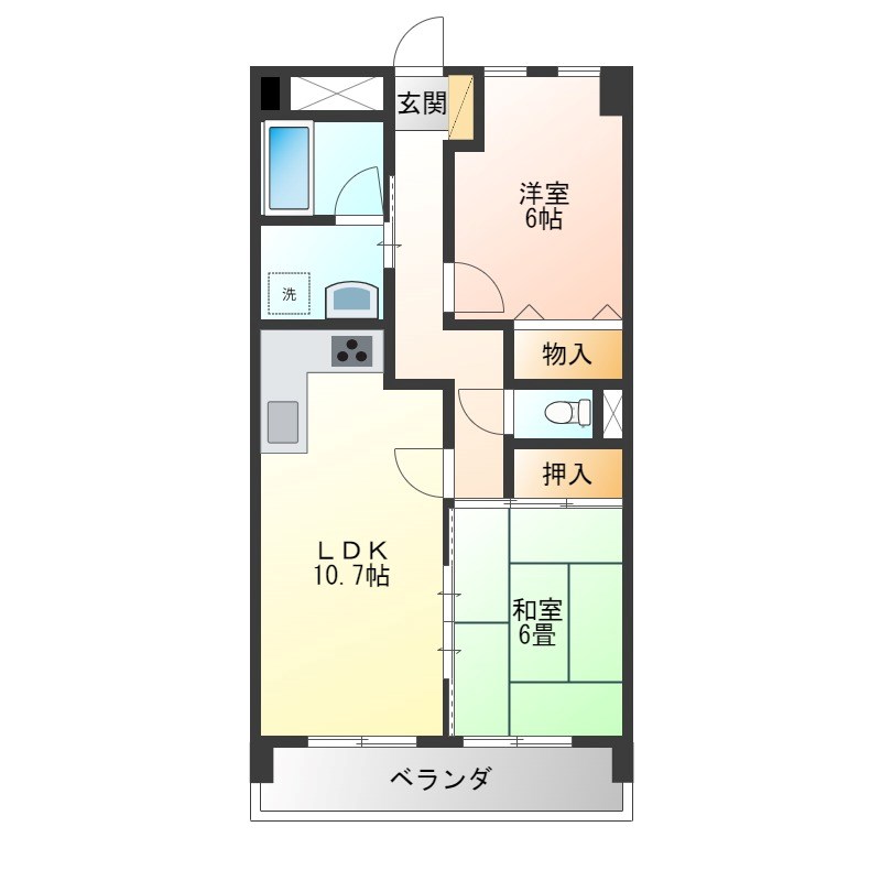 ケルムスコットコート 305号室 間取り