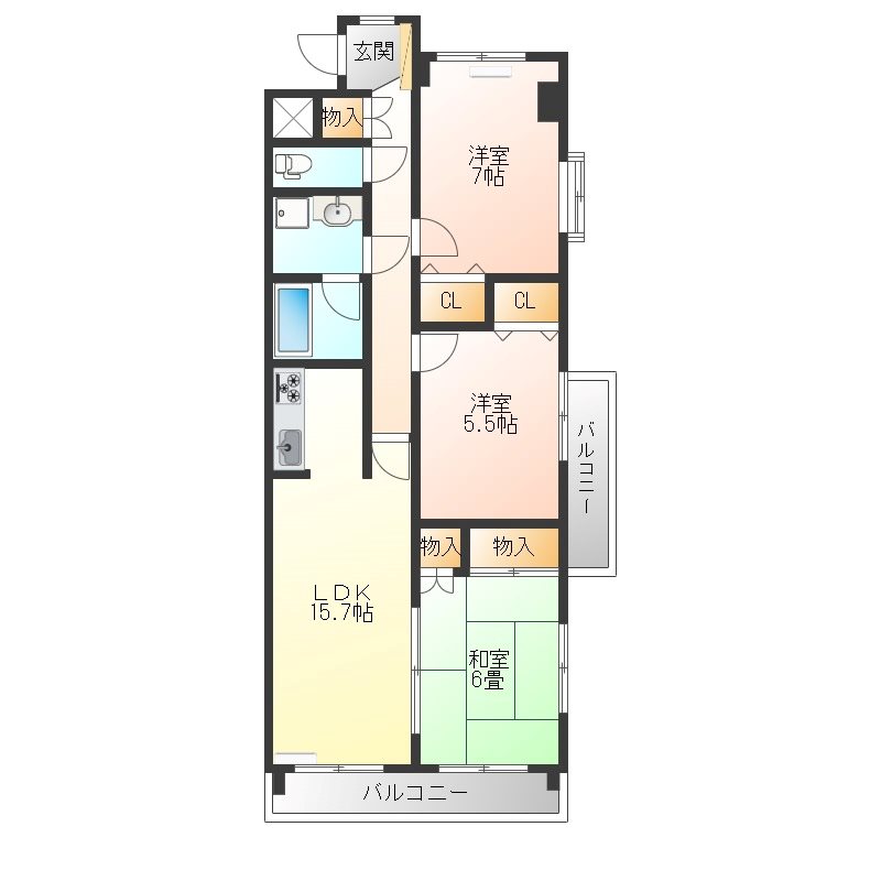 ザ・ミレニアムタワー 501号室 間取り