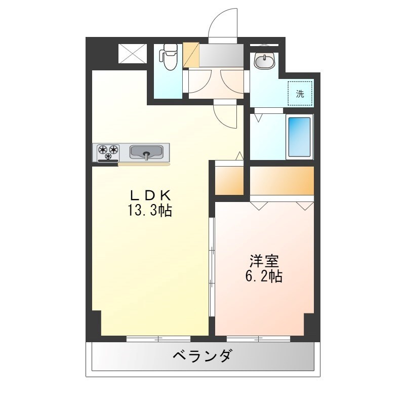 アマルフィーノ 802号室 間取り