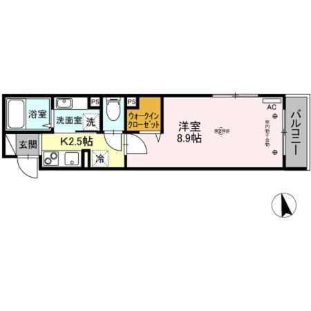 アンソレイエ・オリオン 302号室 間取り