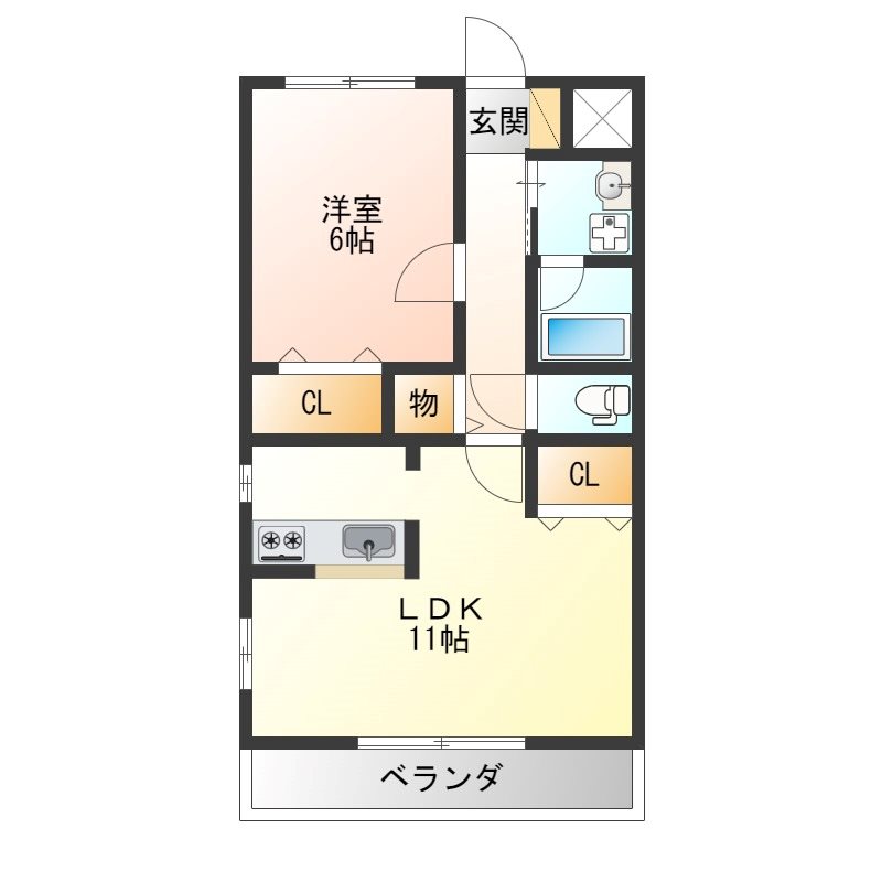 ベルタ　カーサ 201号室 間取り