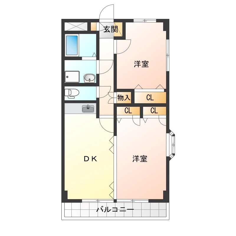 プレミール 105号室 間取り