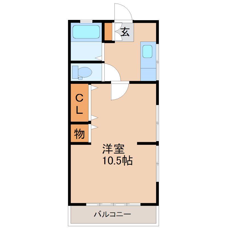 コーポアスペン　A 間取り図