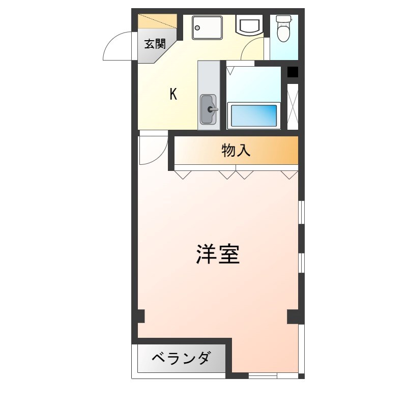 メッツさくら 201号室 間取り