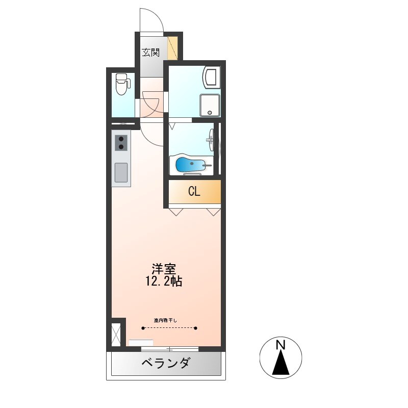 グランバロン宇都宮 503号室 間取り