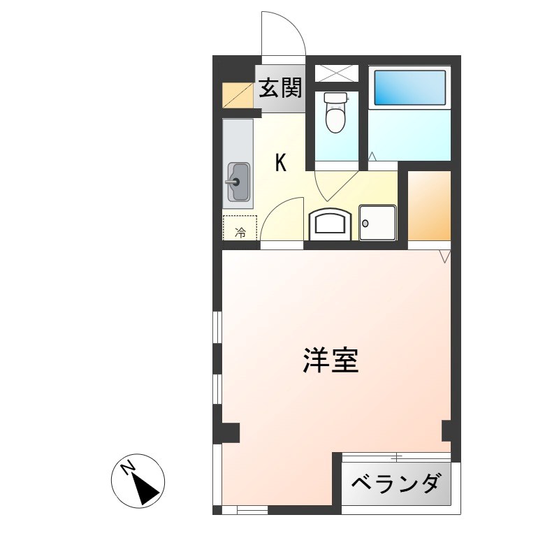 メッツさくら 202号室 間取り