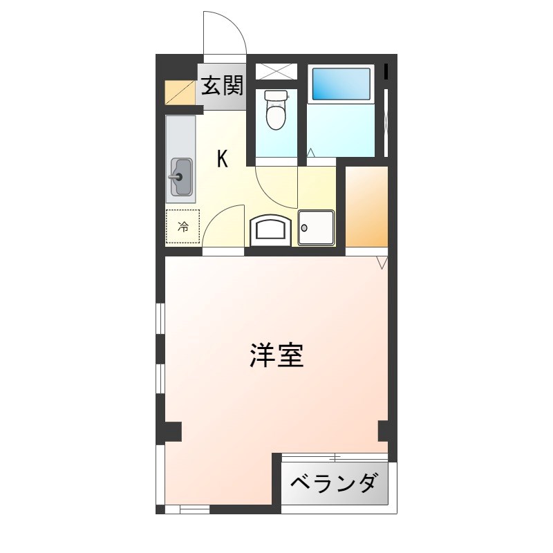 メッツさくら 202号室 間取り