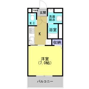 Glanz B 103号室 間取り