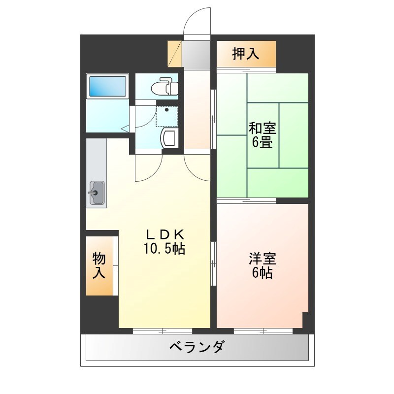 グリーンハイツ 間取り図