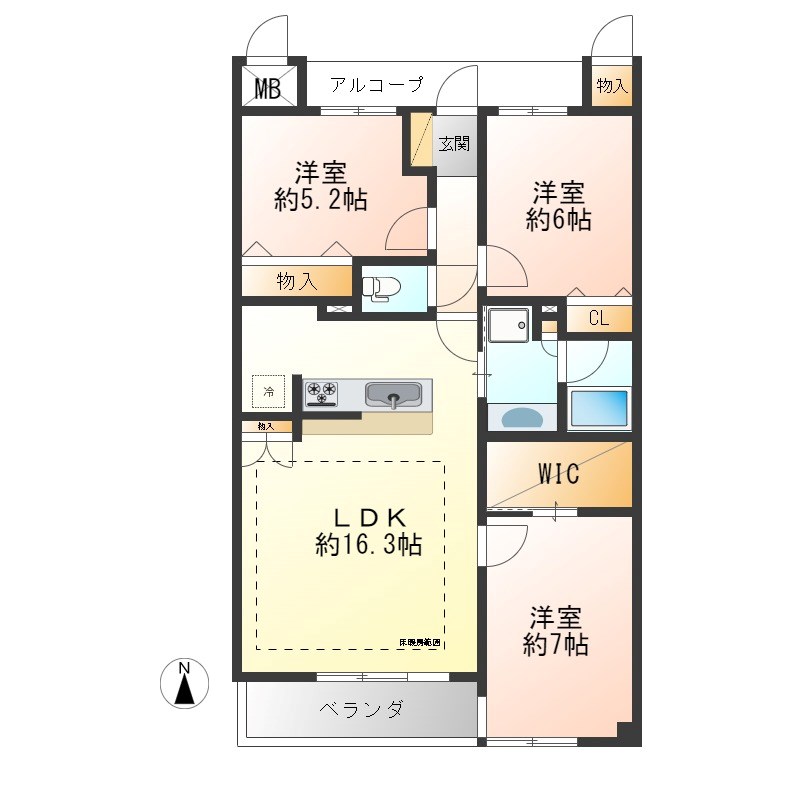 サーパス錦三丁目 間取り図