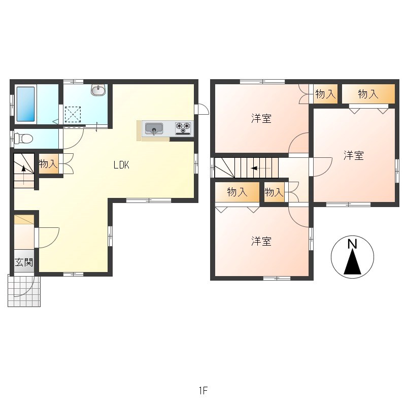 グリーンヒルズ　Ｃ 間取り図