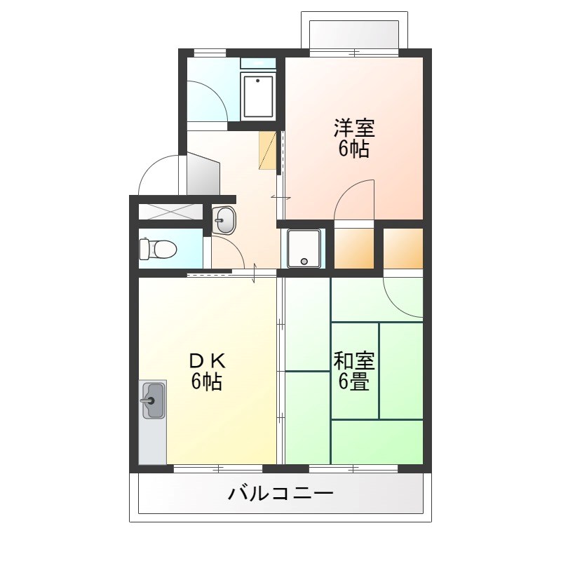 エトワール今泉 308号室 間取り