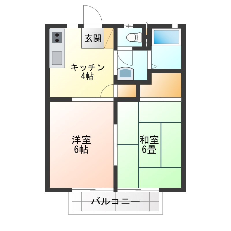 北茂呂グリーンハイツ 間取り図