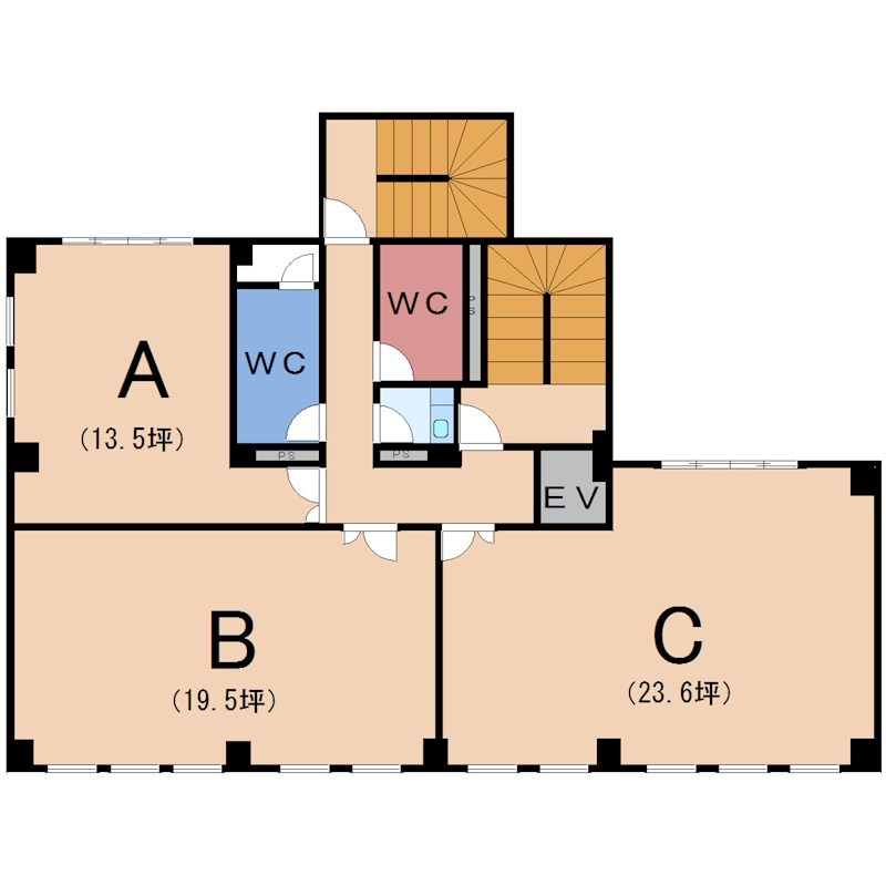 高智穂ビル 7-A号室 間取り
