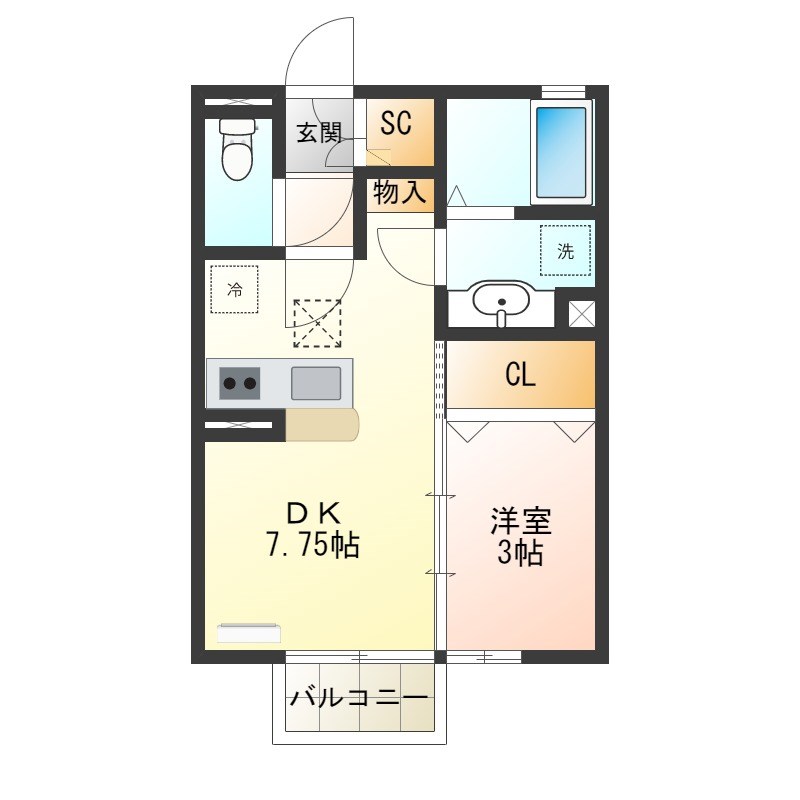 ニューイースト 間取り図