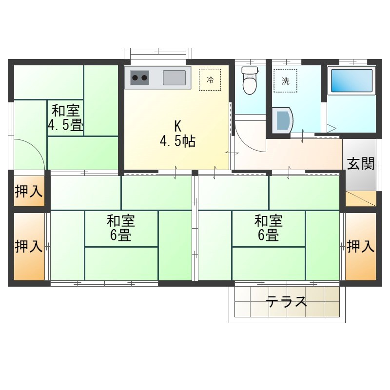 渡辺住宅 間取り図