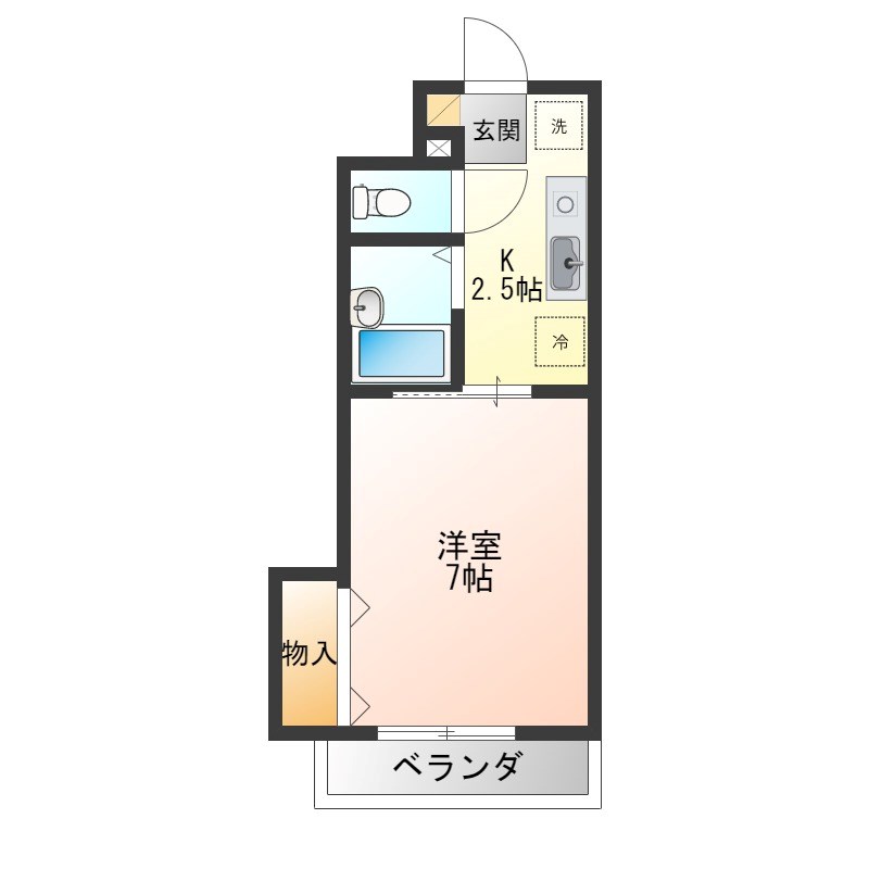 アートヒルズ一条 303号室 間取り