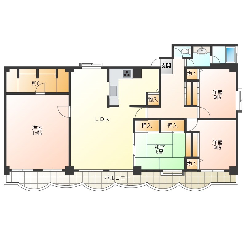 NAKONマンション  間取り図