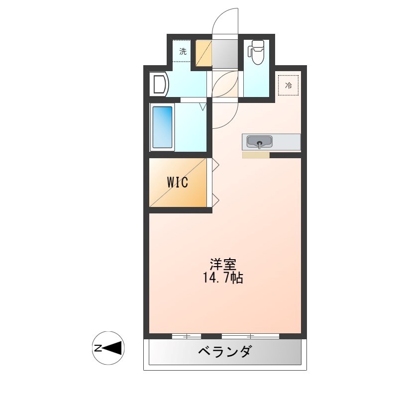 壱番館元今泉 806号室 間取り