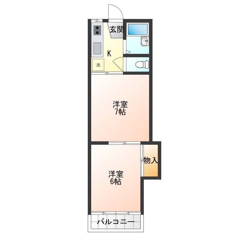 ハッピーハイツ山埼 間取り図