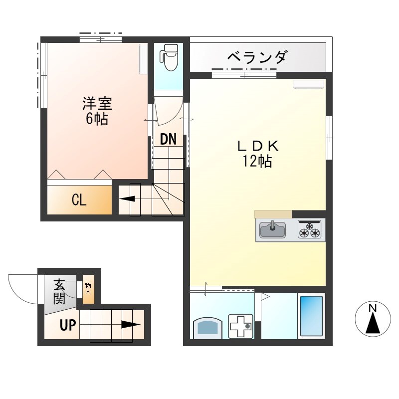 La Maison Douce 202号室 間取り