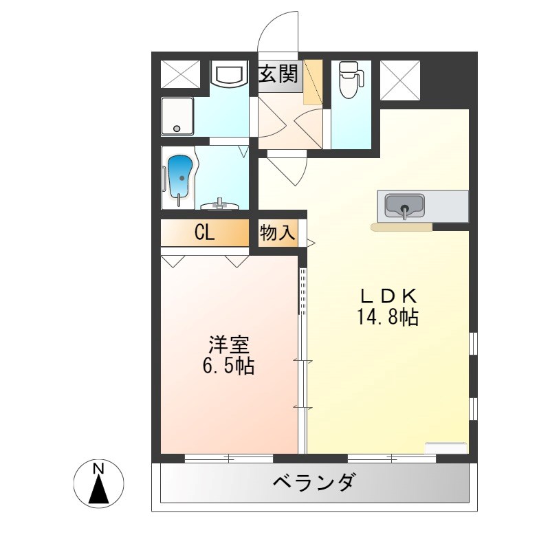 モア クレドール 間取り図