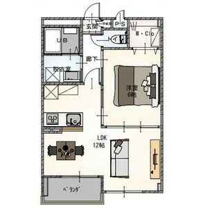 Ruscello　Sena 102号室 間取り