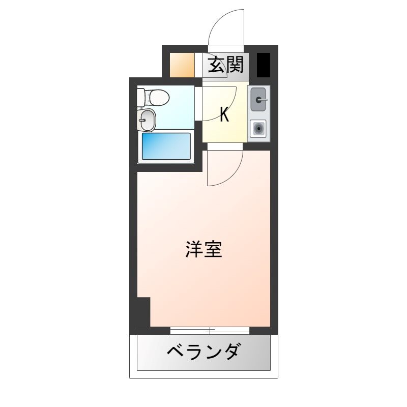 リブポート宇都宮 308号室 間取り